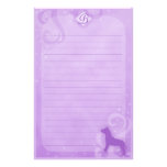 Purple Magic American Pit Bull Terrier Stationery