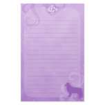 Purple Magic Border Collie Stationery
