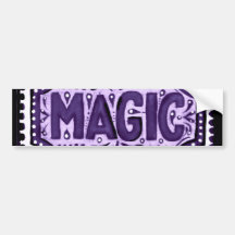 Purple Magic Bumper Sticker