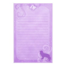 Purple Magic Cavalier King Charles Stationery