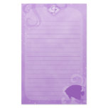 Purple Magic French Angelfish Stationery