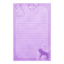 Purple Magic Neapolitan Mastiff Stationery