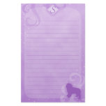 Purple Magic Spanish Water Dog Stationery