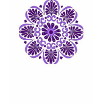 Purple Mandala Fitted T-shirt