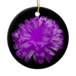 Purple Marigold Custom Birthday Christmas Ornament