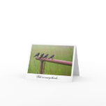 purple martin thank you card