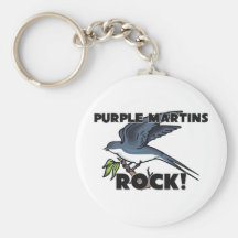 Purple Martins Rock Key Chains