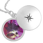 Purple Masquerade Mask Pendants