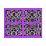 PURPLE MAZE COLLAGE POST CARDS