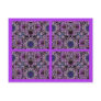 PURPLE MAZE COLLAGE POST CARDS