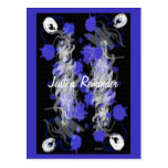 Purple Mix Abstract Reminder Post Cards