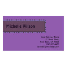 purple mod box business card templates