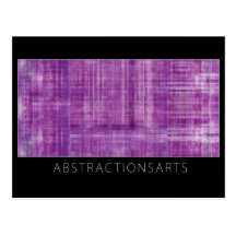 Purple Modern Art Postcard