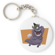 Purple Monster Keychain