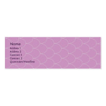 Purple Monster - Skinny Business Cards