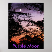 Purple moon posters