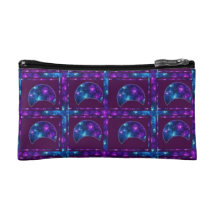Purple Moons Riseing Baggette Cosmetic Bags