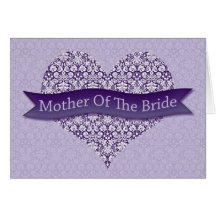 Purple Mother of the Bride Cards