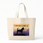 Purple Mountains Chihuahua Canvas Bags