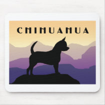 Purple Mountains Chihuahua Mouse Pad