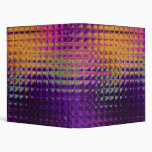 Purple Multi Glass Tile Squares 3 Ring Binders