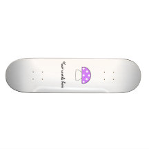Purple mushroom skateboards