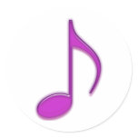 Purple Musical Note stickers
