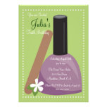Purple Nail Polish Birthday Invite