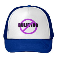 Purple NO BULLYING T-shirts and Buttons Mesh Hats