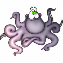 Purple Octopus Acrylic Cut Outs
