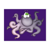 Purple Octopus Postcards