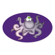Purple Octopus Sticker