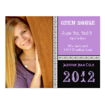 Purple Open House Postcard
