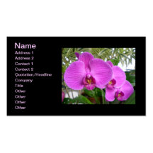 Purple Orchid Business Card