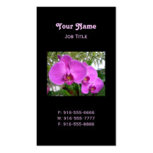 Purple Orchid Business Cards