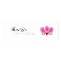 Purple Orchid Favour Tag