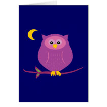 Purple Owl Card