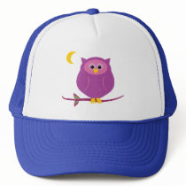 Purple Owl Mesh Hats