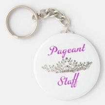 Purple Pageant Staff Keychain