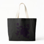 PURPLE PAINT SPLATTER TOTE BAG