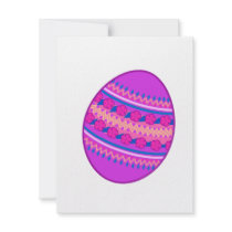 Purple Painted Egg Invite