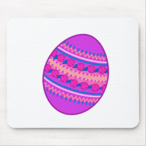 Purple Painted Egg Mousepad