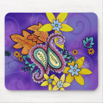 Purple Paisley mousepad