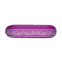 Purple Paisley Skateboard Mini