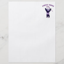 Purple Panda Hockey Bear Custom Flyer