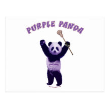 Purple Panda Lacrosse Postcards