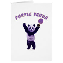 Purple Panda Ping Pong Cards