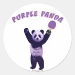Purple Panda Ping Pong Stickers