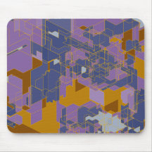 Purple Panels Mouse Pad