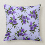 Purple Pansies or Violas: Colour Pencil Art: Flora Pillow